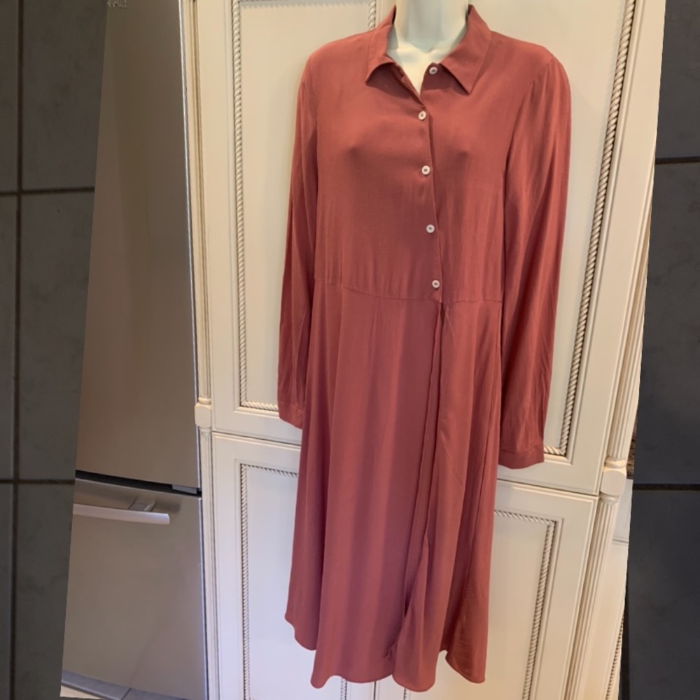 Zara Trafulac Terracotta Long Jacket Blouse XS